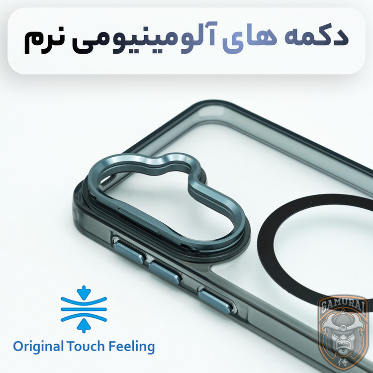 کاور سامورایی مدل Crystal Stand مناسب برای گوشی موبایل سامسونگ Galaxy S25 FE