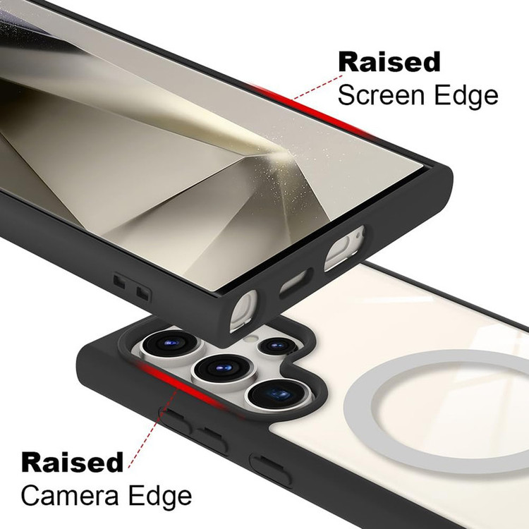 کاور آکوآرا مدل MagSafe GLS BKRNG مناسب برای گوشی موبایل سامسونگ Galaxy S25 Ultra به همراه محافظ صفحه نمایش و محافظ لنز