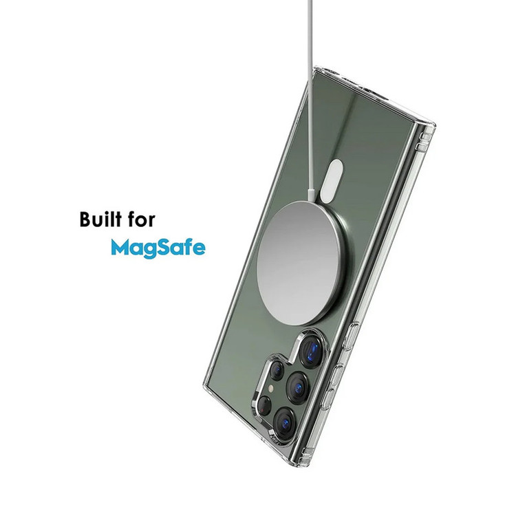 کاور آکوآرا مدل MagSafe GLS BKRNG مناسب برای گوشی موبایل سامسونگ Galaxy S25 Ultra به همراه محافظ صفحه نمایش و محافظ لنز