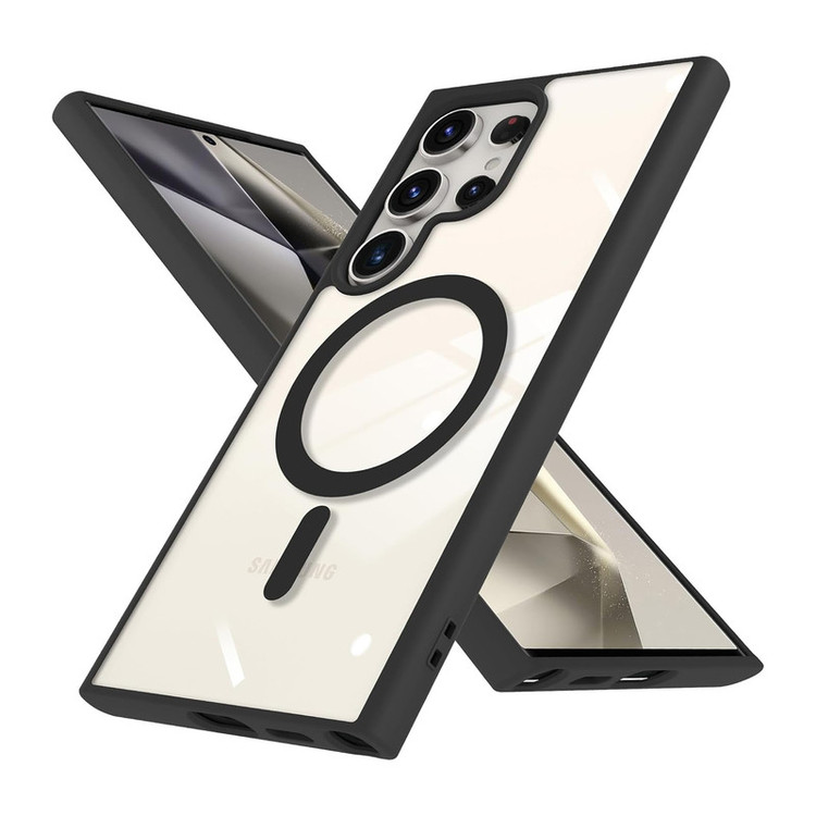 کاور آکوآرا مدل MagSafe GLS BKRNG مناسب برای گوشی موبایل سامسونگ Galaxy S25 Ultra به همراه محافظ صفحه نمایش و محافظ لنز