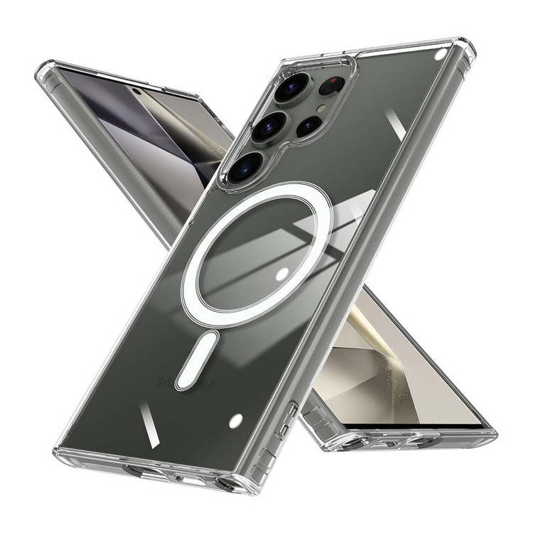 کاور آکوآرا مدل MagSafe GLS BKRNG مناسب برای گوشی موبایل سامسونگ Galaxy S25 Ultra به همراه محافظ صفحه نمایش و محافظ لنز