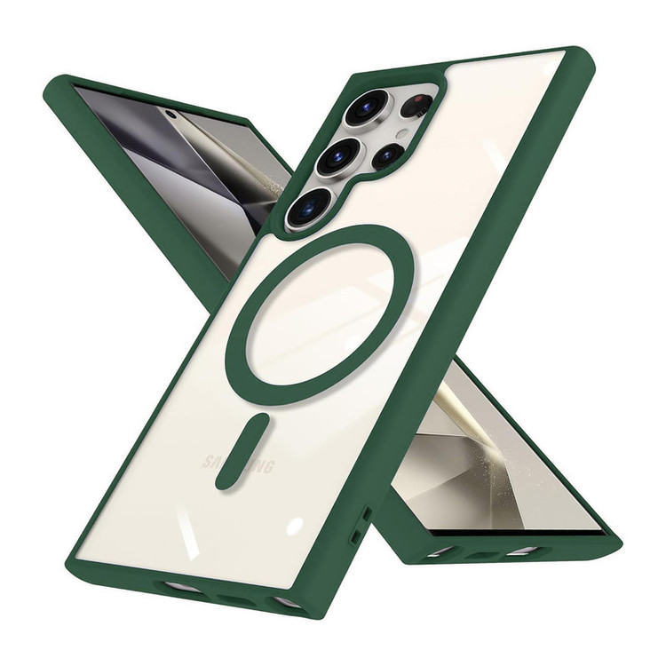 کاور آکوآرا مدل MagSafe GLS BKRNG مناسب برای گوشی موبایل سامسونگ Galaxy S25 Ultra به همراه محافظ صفحه نمایش و محافظ لنز