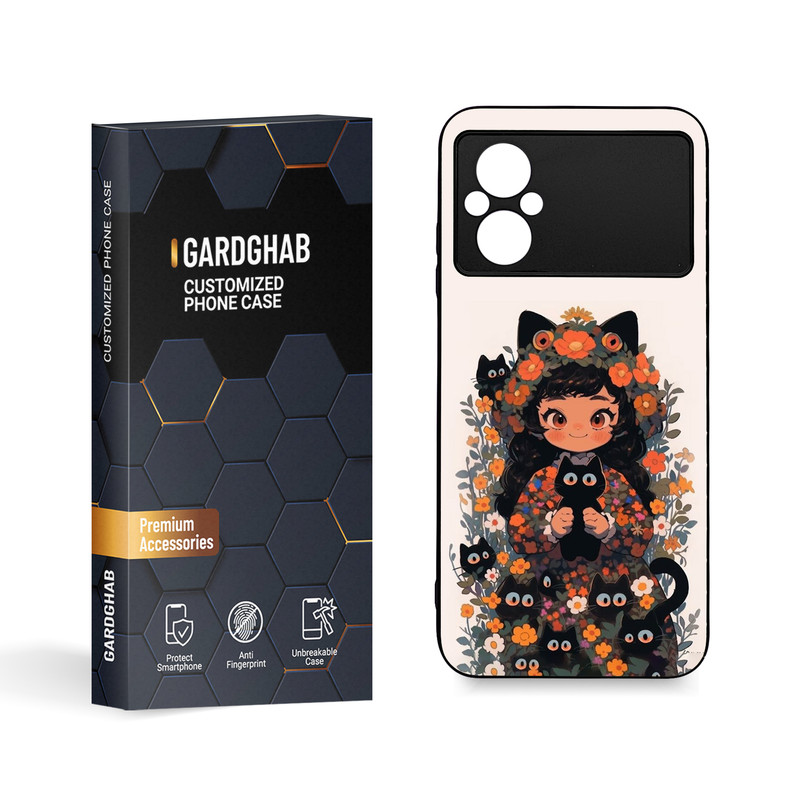 کاور گارد قاب مدل دخترانه مناسب برای گوشی موبایل شیائومی Poco M4 5G / Poco M5 4G