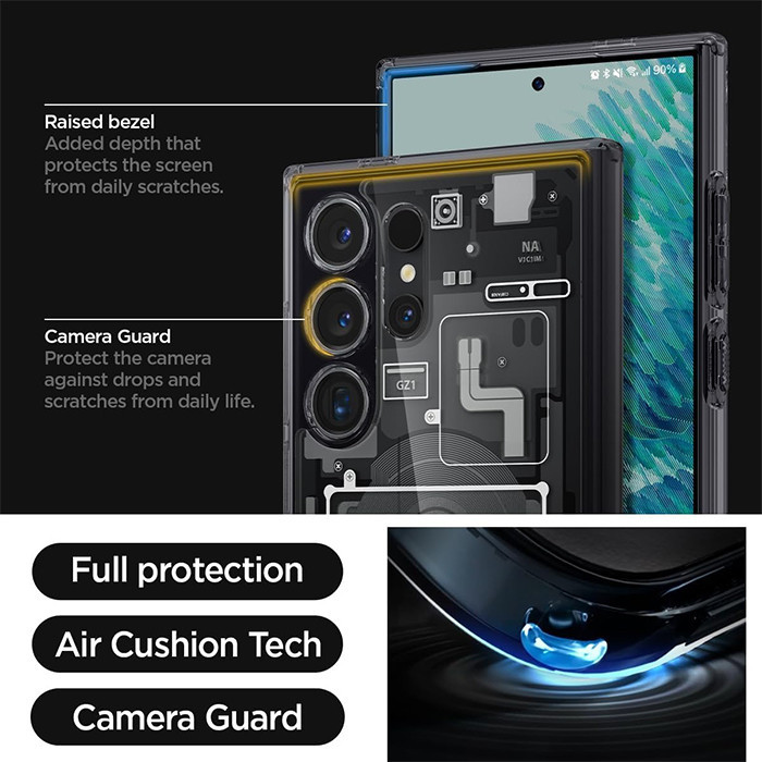 کاور قاب تام مدل Ultra Hybrid Zero One مناسب برای گوشی موبایل اپل iPhone 16 Pro