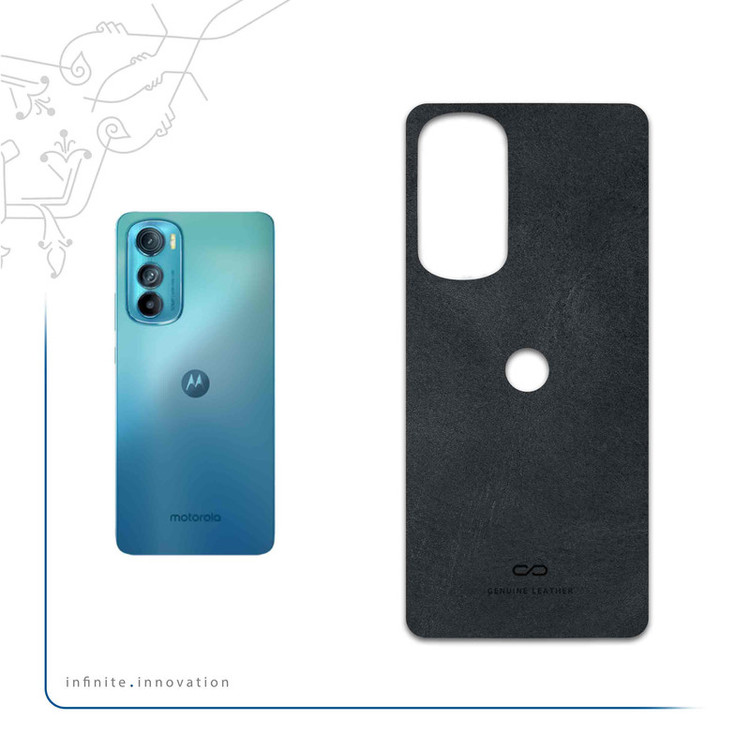برچسب پوششی ماهوت مدل Graphite-Buffalo-Leather مناسب برای گوشی موبایل موتورولا Edge 30