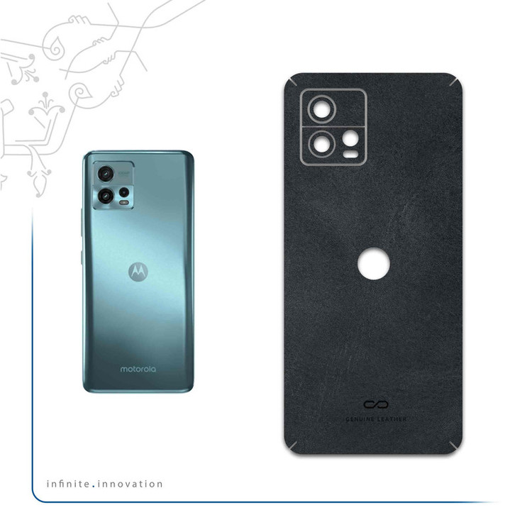 برچسب پوششی ماهوت مدل Graphite-Buffalo-Leather مناسب برای گوشی موبایل موتورولا Moto G72