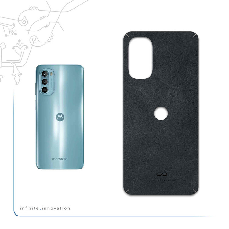 برچسب پوششی ماهوت مدل Graphite-Buffalo-Leather مناسب برای گوشی موبایل موتورولا Moto G52