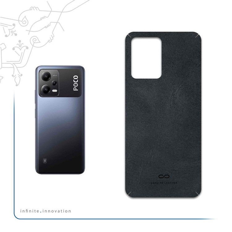 برچسب پوششی ماهوت مدل Graphite-Buffalo-Leather مناسب برای گوشی موبایل شیائومی Poco X5
