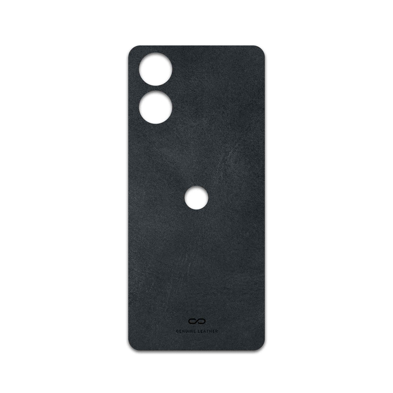 برچسب پوششی ماهوت مدل Graphite-Buffalo-Leather مناسب برای گوشی موبایل موتورولا Moto G04s