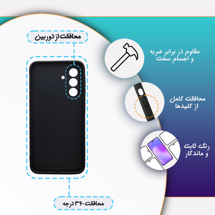 کاور قاب موبایل علوی مدل MLG مناسب برای گوشی موبایل سامسونگ Galaxy A36