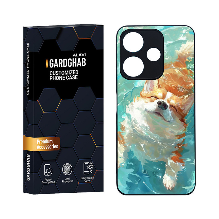کاور گارد قاب علوی مدل دورژله ای حیوانات مناسب برای گوشی موبایل شیائومی Redmi 13 4G / 5G