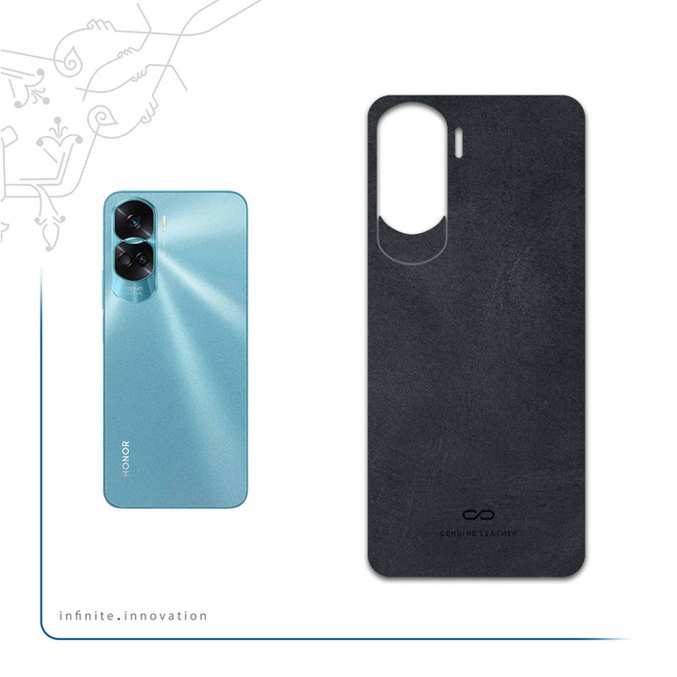 برچسب پوششی ماهوت مدل Graphite-Buffalo-Leather مناسب برای گوشی موبایل آنر 90 Lite