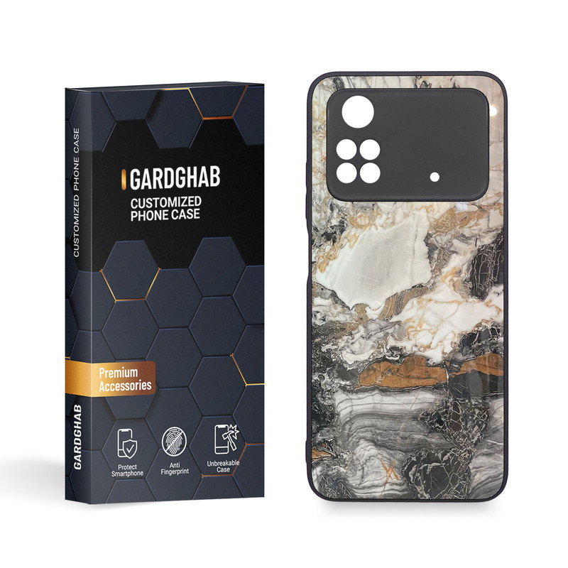 کاور گارد قاب مدل سنگی مناسب برای گوشی موبایل شیائومی Poco M4 Pro 4G