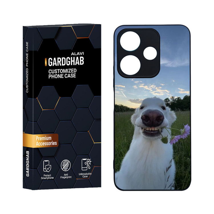 کاور گارد قاب علوی مدل دورژله ای حیوانات مناسب برای گوشی موبایل شیائومی Redmi 13 4G / 5G