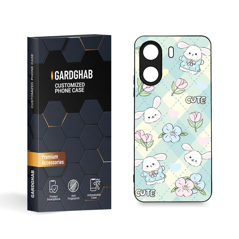 کاور گارد قاب مدل دورژله ای فانتزی مناسب برای گوشی موبایل شیائومی  Poco C65 / Redmi 13c