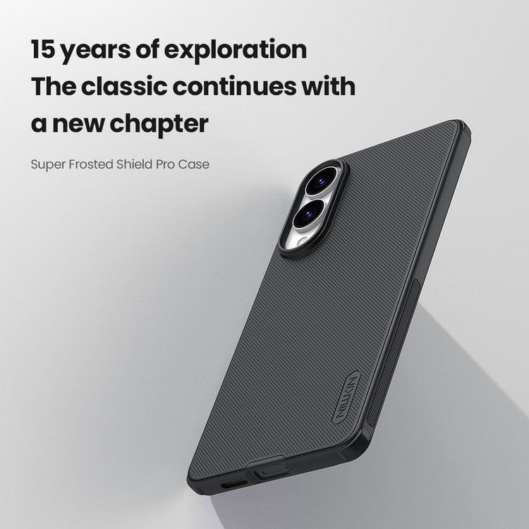 کاور نیلکین مدل Super Frosted Shield Pro مناسب برای گوشی موبایل سامسونگ Galaxy S25 Edge