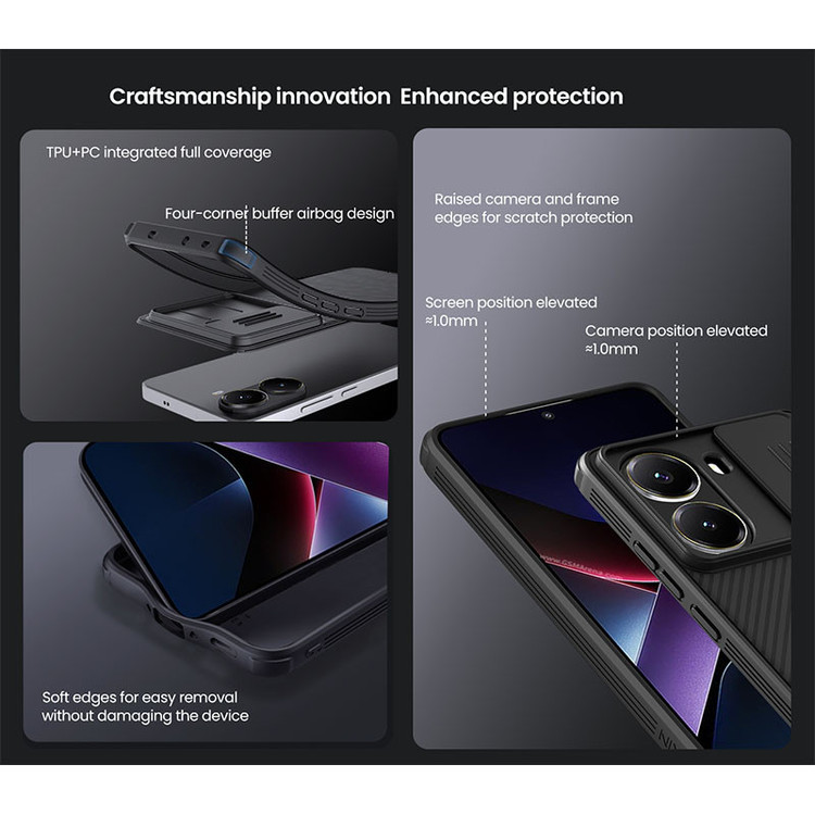 کاور نیلکین مدل CamShield Pro مناسب برای گوشی موبایل شیائومی Poco X7 Pro
