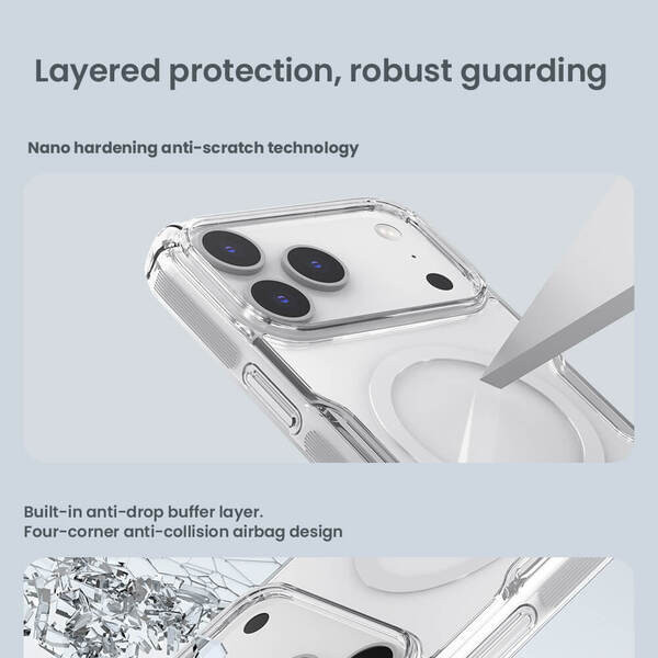 کاور نیلکین مدل Nature TPU Pro Magnetic مناسب برای گوشی موبایل اپل iPhone 17 Pro Max