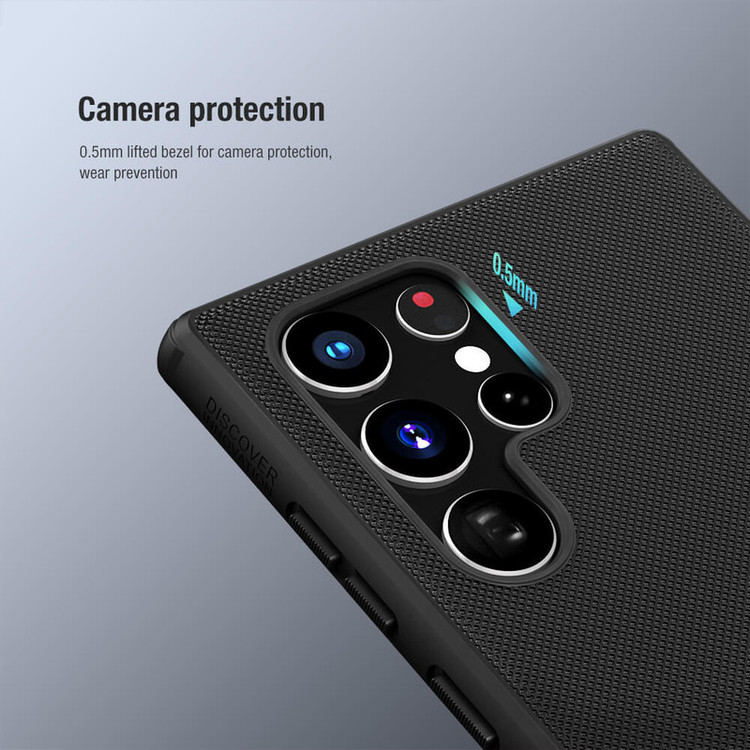 کاور نیلکین مدل Super Frosted Shield Pro مناسب برای گوشی موبایل سامسونگ Galaxy S22 Ultra