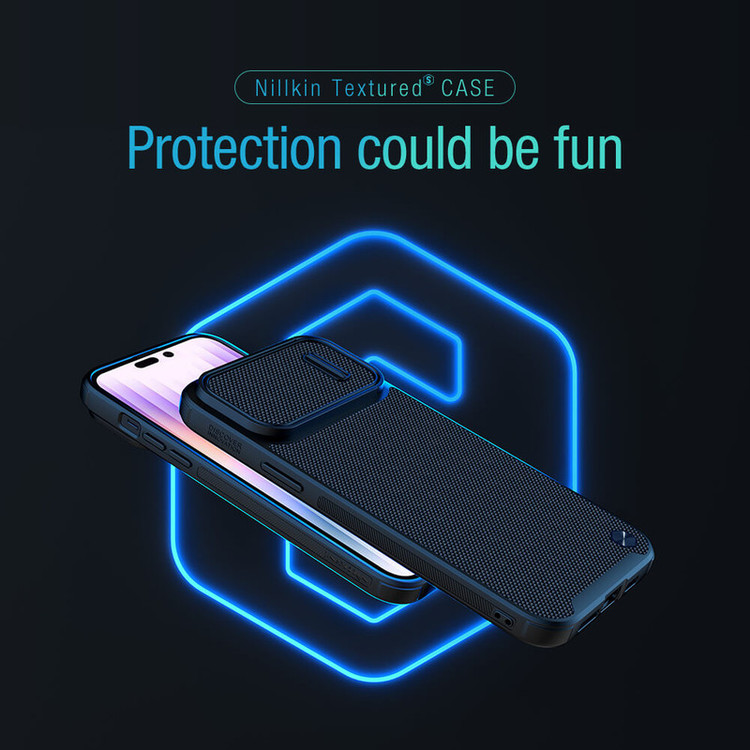کاور نیلکین مدل Textured Fiber S Case مناسب برای گوشی موبایل اپل iPhone 14 Pro Max