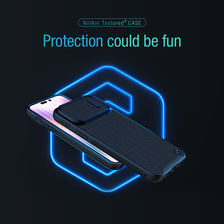 کاور نیلکین مدل Textured Fiber S Case مناسب برای گوشی موبایل اپل iPhone 14 Pro Max
