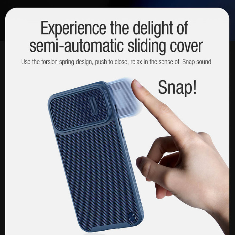 کاور نیلکین مدل Textured Fiber S Case مناسب برای گوشی موبایل اپل iPhone 14 Pro Max