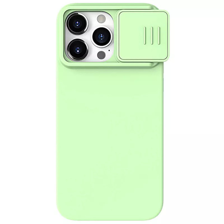 کاور نیلکین مدل CamShield Silky Silicone مناسب برای گوشی موبایل اپل iPhone 15 Pro Max