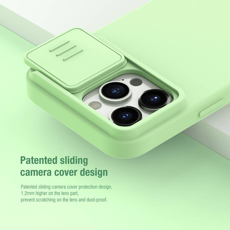 کاور نیلکین مدل CamShield Silky Silicone مناسب برای گوشی موبایل اپل iPhone 15 Pro Max