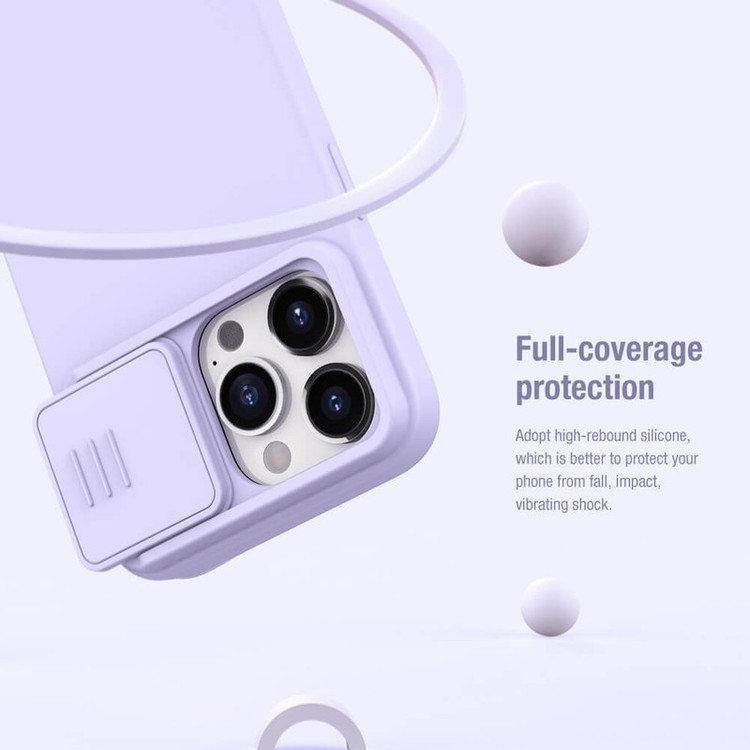کاور نیلکین مدل CamShield Silky Silicone مناسب برای گوشی موبایل اپل iPhone 15 Pro Max