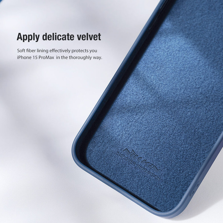 کاور نیلکین مدل CamShield Silky Silicone مناسب برای گوشی موبایل اپل iPhone 15 Pro Max