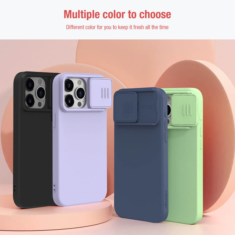 کاور نیلکین مدل CamShield Silky Silicone مناسب برای گوشی موبایل اپل iPhone 15 Pro Max