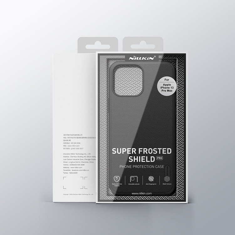 کاور نیلکین مدل Frosted Shield Pro مناسب برای گوشی موبایل اپل Iphone 13 promax