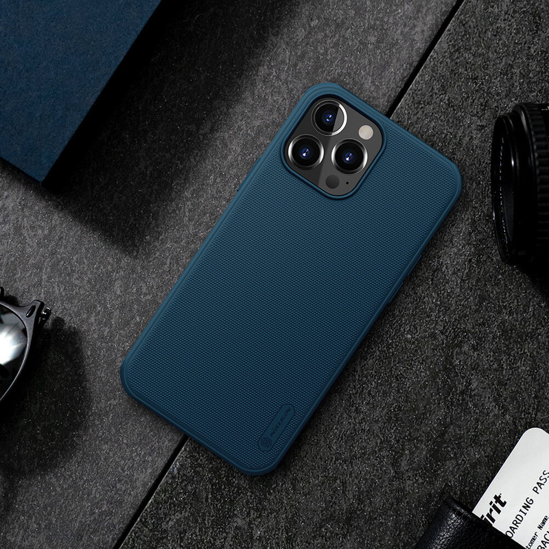 کاور نیلکین مدل Frosted Shield Pro مناسب برای گوشی موبایل اپل Iphone 13 promax