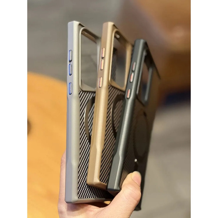 کاور بادیگارد مدل Carbon Stand مناسب برای گوشی موبایل سامسونگ Galaxy S25 Ultra