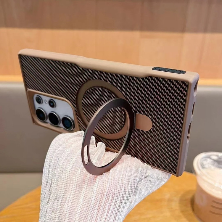 کاور بادیگارد مدل Carbon Stand مناسب برای گوشی موبایل سامسونگ Galaxy S25 Ultra