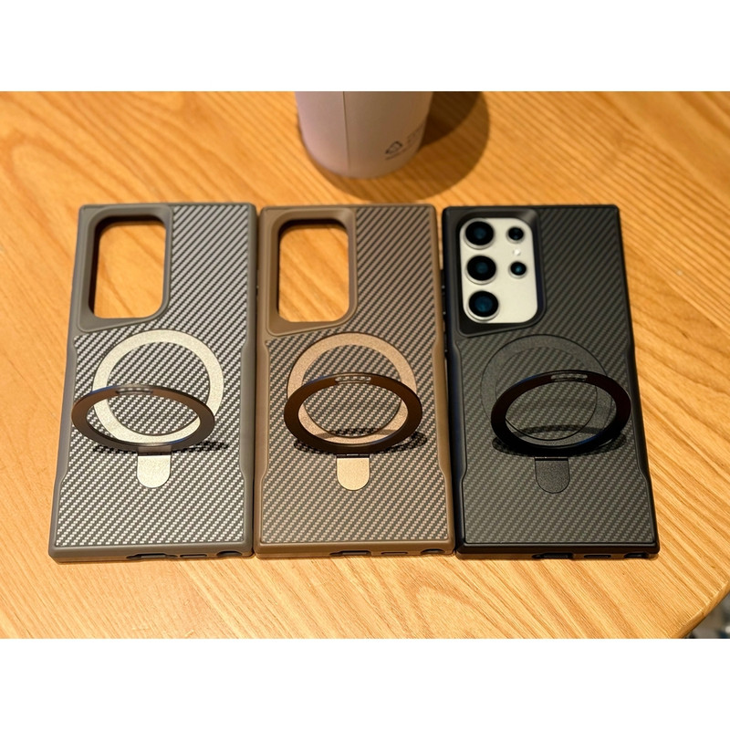کاور بادیگارد مدل Carbon Stand مناسب برای گوشی موبایل سامسونگ Galaxy S25 Ultra