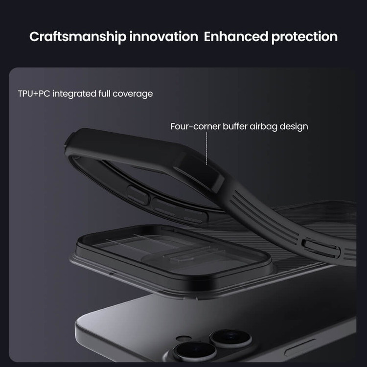 کاور نیلکین مدل Camshield Pro Clear version مناسب برای گوشی موبایل اپل iPhone 17