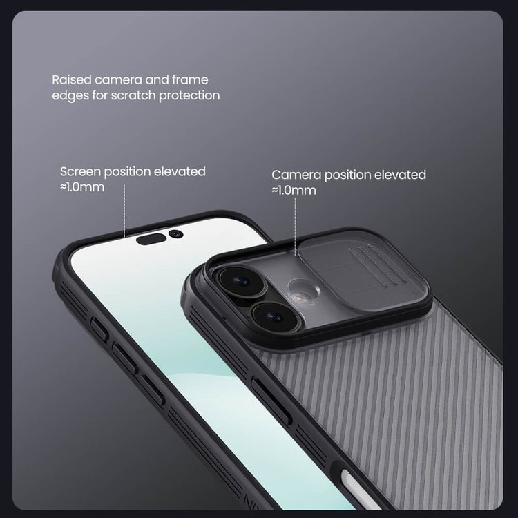 کاور نیلکین مدل Camshield Pro Clear version مناسب برای گوشی موبایل اپل iPhone 17