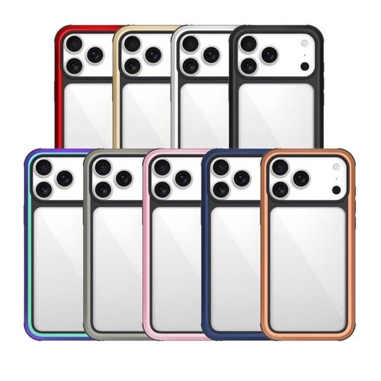 قاب کی زد دو مدل شفاف دور رنگی مناسب برای گوشی موبایل اپل iPhone 17 promax