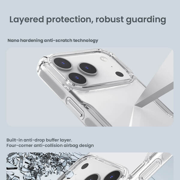 کاور نیلکین مدل Nature TPU Pro مناسب برای گوشی موبایل اپل iPhone 17 Pro Max