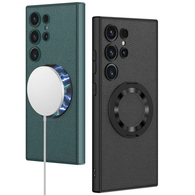 کاور اپیکوی مدل Ring Mag Leather مناسب برای گوشی موبایل سامسونگ Galaxy S24 Ultra
