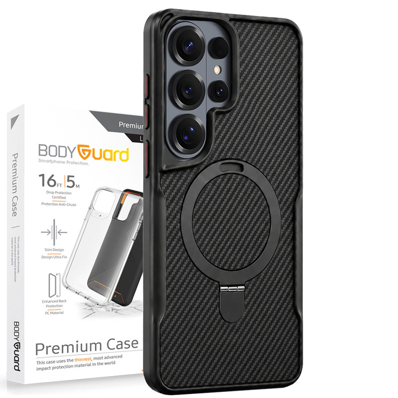 کاور بادیگارد مدل Carbon Stand مناسب برای گوشی موبایل سامسونگ Galaxy S26 Ultra
