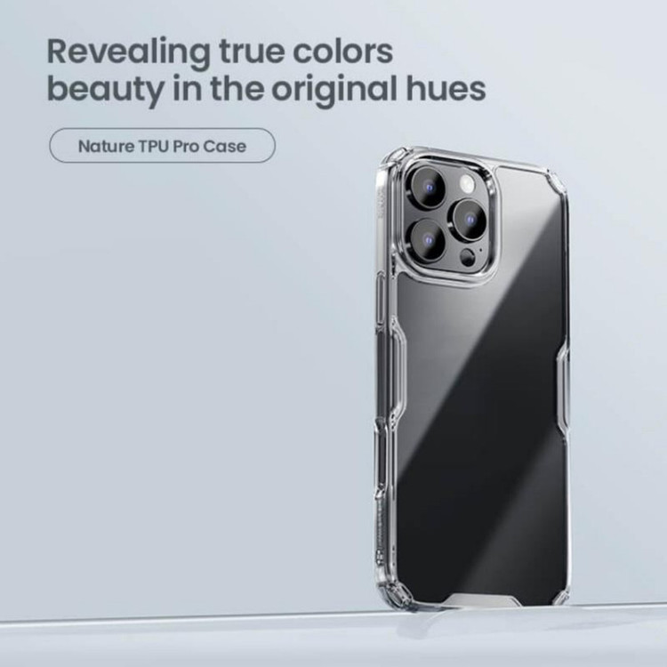 کاور نیلکین مدل Nature TPU Pro مناسب برای گوشی موبایل اپل iPhone 16 pro max