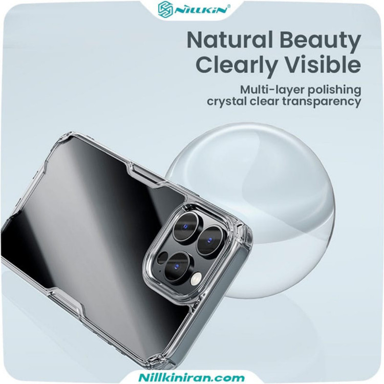 کاور نیلکین مدل Nature TPU Pro مناسب برای گوشی موبایل اپل iPhone 16 pro max