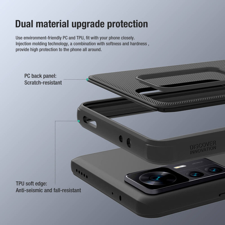 کاور نیلکین مدل Frosted Shield Pro مناسب برای گوشی موبایل شیائومی 12T / 12T Pro