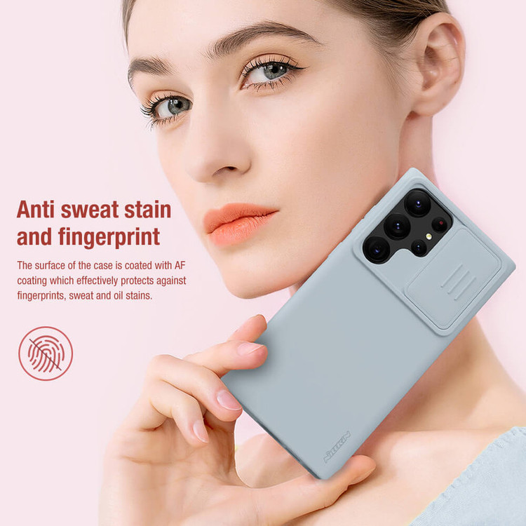 کاور نیلکین مدل CamShield Silky Silicon مناسب برای گوشی موبایل سامسونگ Galaxy S23 Ultra