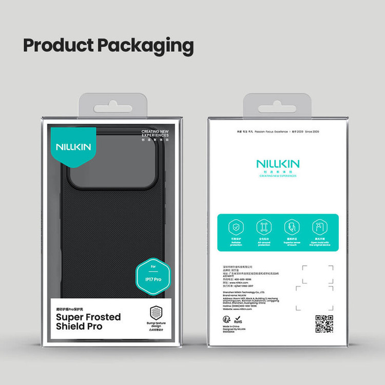 کاور نیلکین مدل Super Frosted Shield Pro مناسب برای گوشی موبایل اپل iPhone 17 Pro Max
