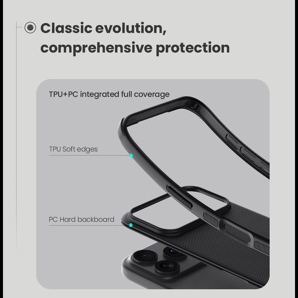 کاور نیلکین مدل Super Frosted Shield Pro مناسب برای گوشی موبایل اپل iPhone 17 Pro Max