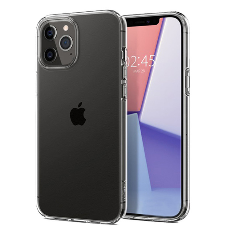 کاور اسپیگن مدل Liquid Crystal مناسب برای گوشی موبایل اپل iPhone 12 / 12 pro