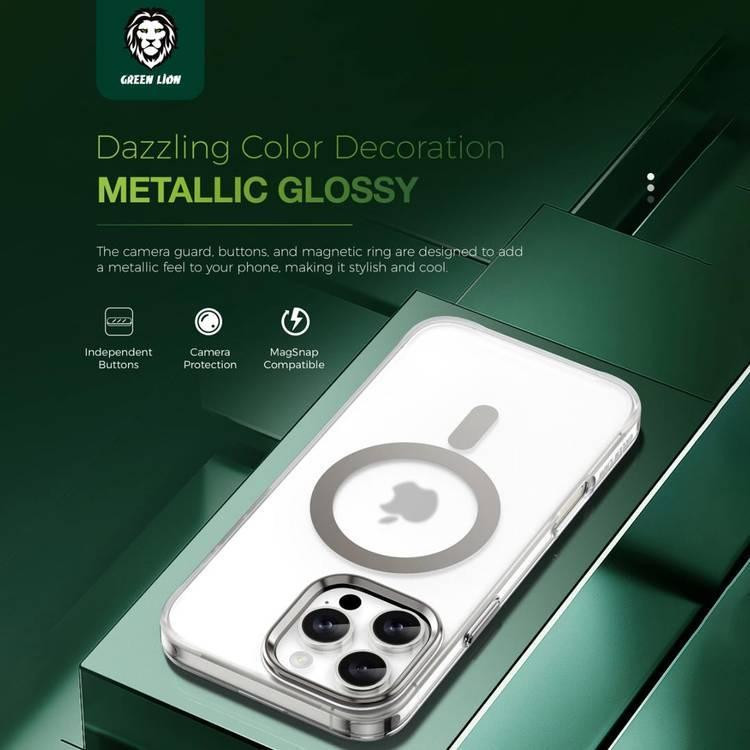 کاور گرین لاین مدل GNMTMG16PMSL مناسب برای گوشی موبایل اپل iPhone 16 Pro Max